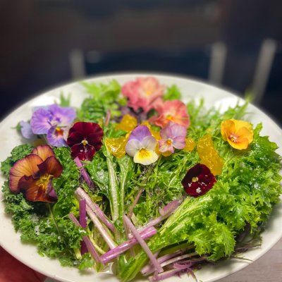 食用花與沙拉