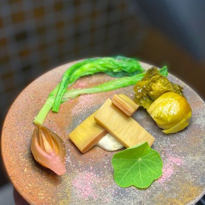 大量使用蔬菜的套餐料理很有吸引力